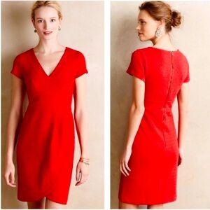 Anthropologie Mauve Knit Textured Dress